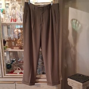 Vintage 90's Liz Claiborne Men's Classic Tan Dress Pants. Size 36X30. Great Cond